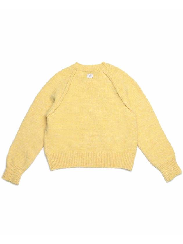 Doyou Know MC Women s Wool Blend Melange Yellow Round Knit DO6242KT41 2 - DOYOUKNOWMC GOLF WEAR - BALAAN 2