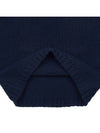 Logo Intarsia Wool Knit Top Navy - GUCCI - BALAAN 9