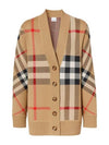 Check Technical Wool Jacquard Cardigan Archive Beige - BURBERRY - BALAAN 3