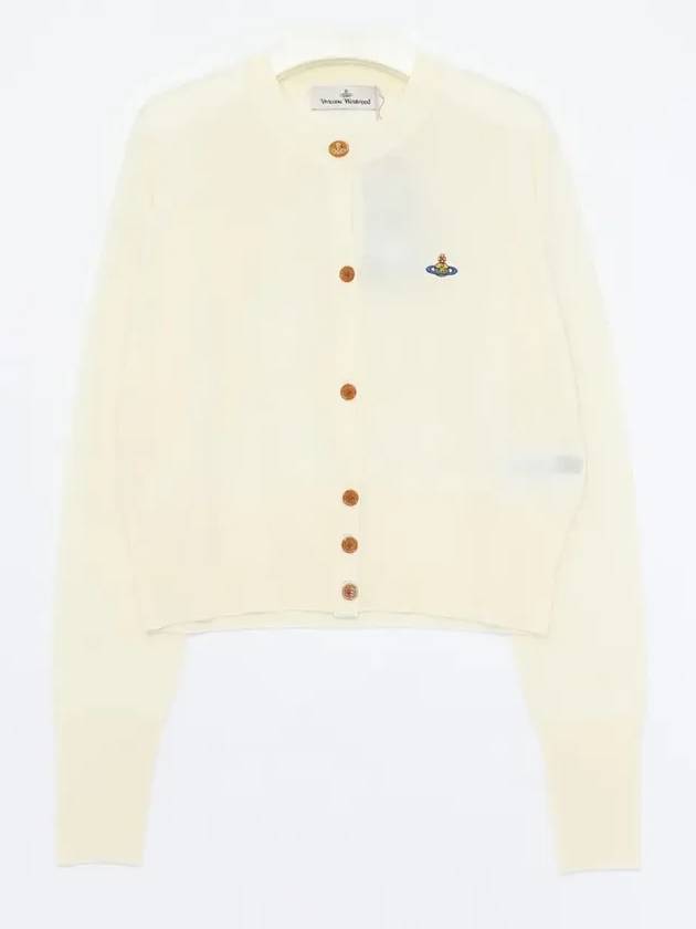 Bea Cropped Cardigan Cream - VIVIENNE WESTWOOD - BALAAN 4