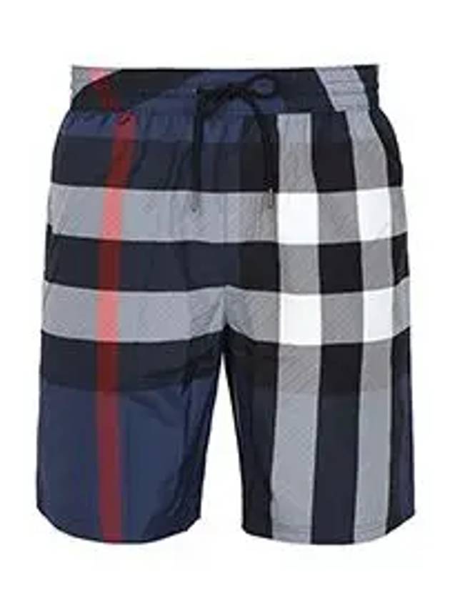 Check Swim Shorts Blue - BURBERRY - BALAAN 6