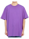 Men's Diag Tab Over Short Sleeve T-Shirt Purple - OFF WHITE - BALAAN 2