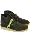 Desert Gal Suede Ankle Boots Olive - CLARKS - BALAAN.