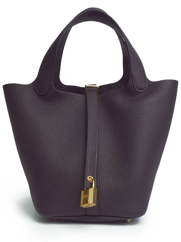 Picotin Lock 18 Tote Bag Black - HERMES - BALAAN 3