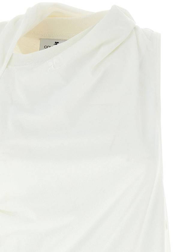 Courrèges 'Asymetrique Off The Shoulder' T-Shirt - COURREGES - BALAAN 3