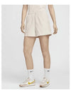 Sportswear Classic Woven Mid Rise Shorts W Light Orewood Brown White FV7558 104 - NIKE - BALAAN 2