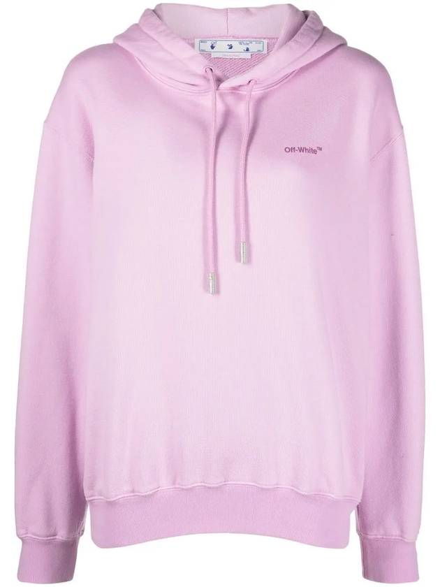 Diag Striped Hoodie Pink - OFF WHITE - BALAAN 3