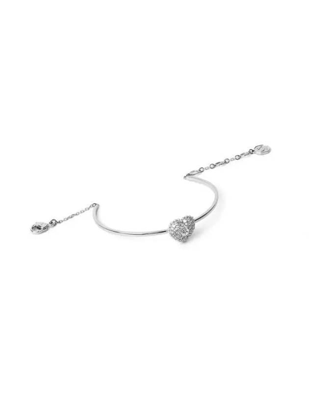 Idyllia Heart Bangle Bracelet Silver - SWAROVSKI - BALAAN 4