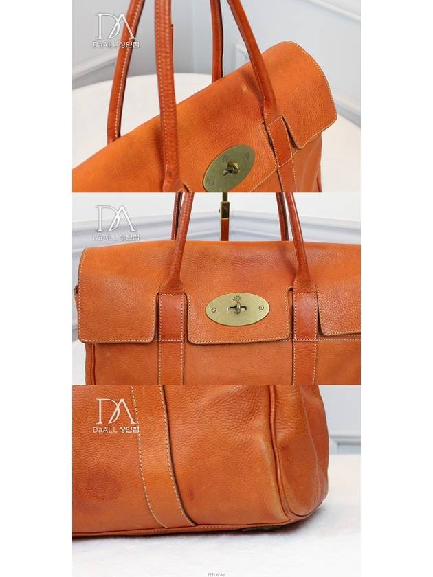 Used Luxury Daol Bayswater Orange Large Condition B - MULBERRY - BALAAN 3