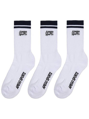 Embroidery Sports Socks Dark Navy - APEGO SPORTS - BALAAN 1