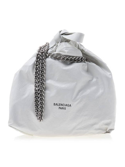 Women's Crush Small Tote Bag Optic White - BALENCIAGA - BALAAN 2