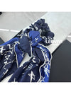 CC Logo Star Silk Scarf Scrunchie Blue - CHANEL - BALAAN 3