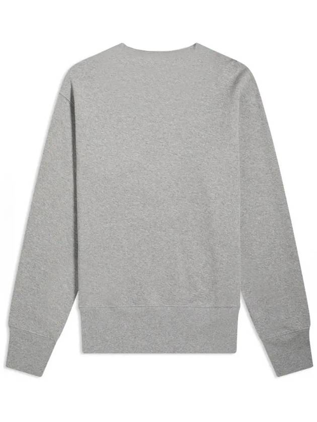 Logo Print Crew Neck Sweatshirt Melange Grey - ACNE STUDIOS - BALAAN 4