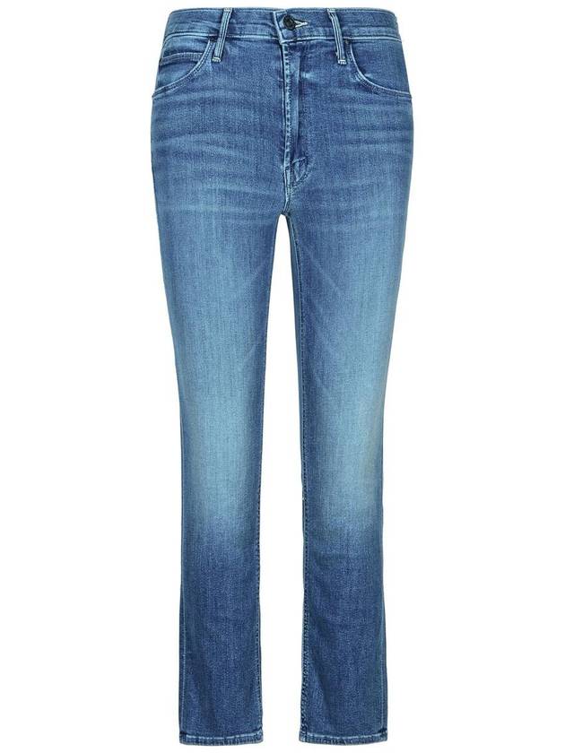 Mother 'Mid Rise' Blue Cotton Blend Jeans - MOTHER - BALAAN 1