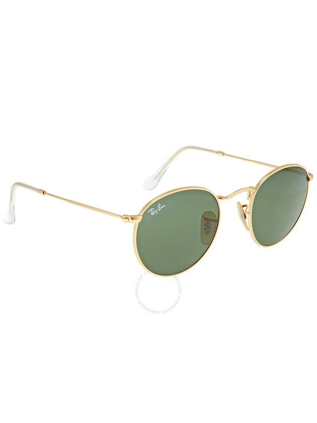 Ray Ban Round Metal Green Classic G-15 Round Unisex Sunglasses RB3447 001 47 - RAY-BAN - BALAAN 2