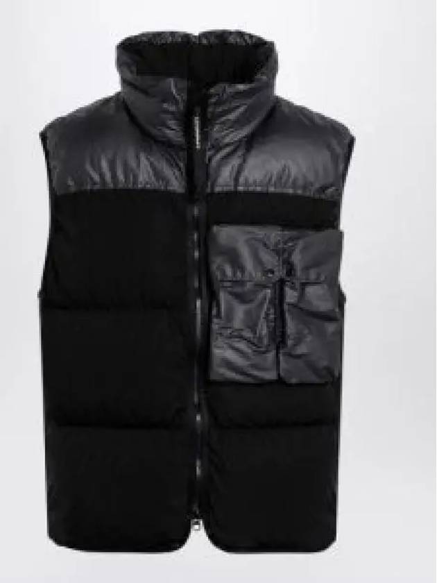 Eco Chrome-R Mixed Down Vest Black - CP COMPANY - BALAAN 2