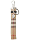 Monogram Motif Check Key Holder Beige - BURBERRY - BALAAN 3