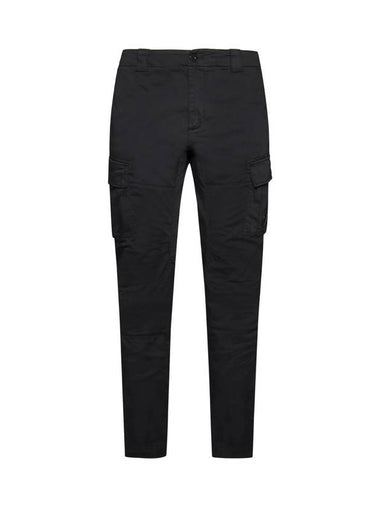 Lens Wappen Cargo Straight Pants Black - CP COMPANY - BALAAN 1