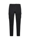 Lens Wappen Cargo Straight Pants Black - CP COMPANY - BALAAN 1