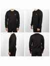 Logo Patch Long Sleeve T-Shirt Black - STONE ISLAND - BALAAN 3