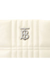 Lola Quilted Lambskin Small Bucket Bag White - BURBERRY - BALAAN 9