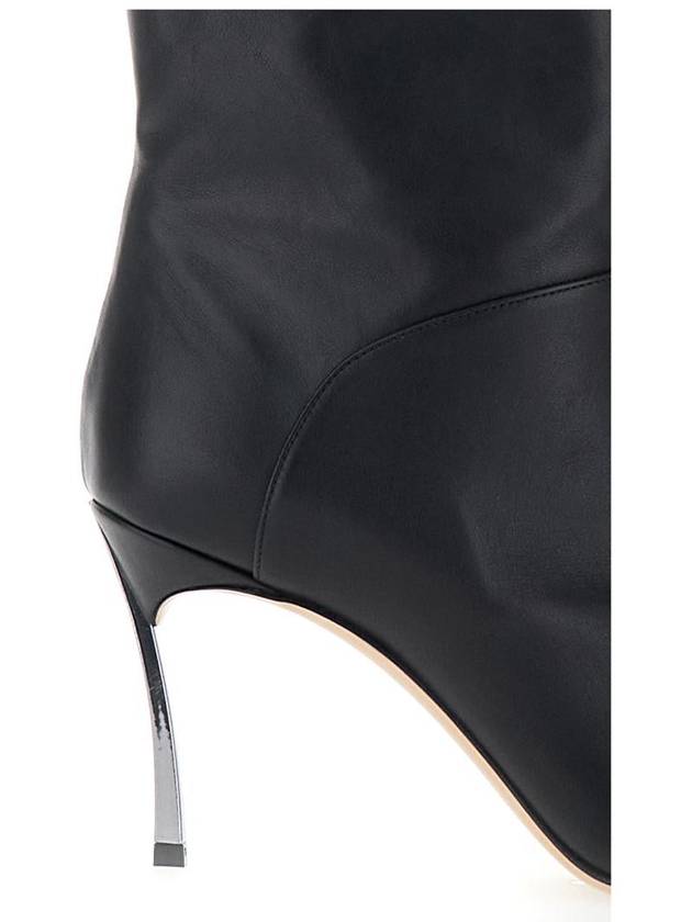 'Superblade' Black Knee-High Boots With Stiletto Heel In Leather Woman - CASADEI - BALAAN 4