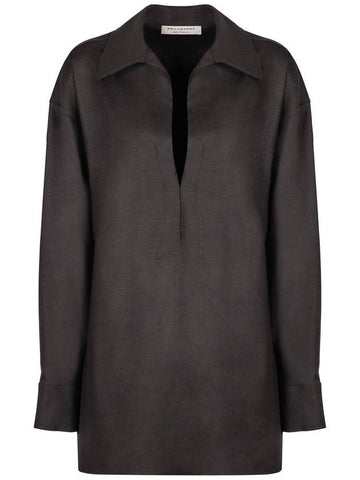 Philosophy Di Lorenzo Serafini Wool Blend Blouse - PHILOSOPHY DI LORENZO SERAFINI - BALAAN 1