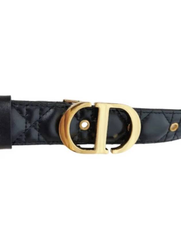 30 Montaigne Leather Belt Black - DIOR - BALAAN 3