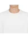 Men's Garment Dyed Crew Neck Sweatshirt White - TEN C - BALAAN 7