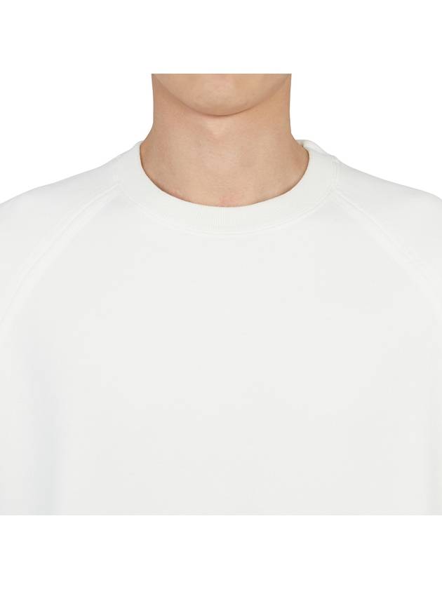 Men's Garment Dyed Crew Neck Sweatshirt White - TEN C - BALAAN 7