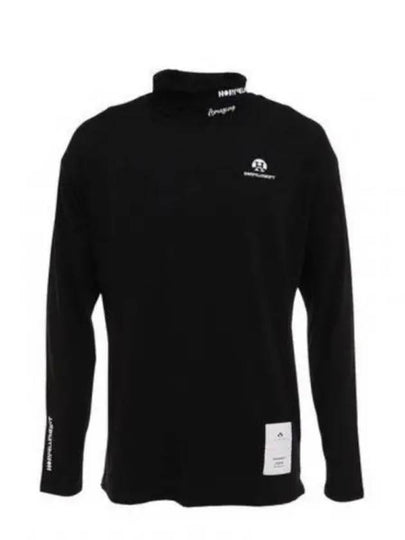 Golf Wear High Neck Men s Long Sleeve T Shirt HCM 2C AA05 BLACK - HORN GARMENT - BALAAN 1