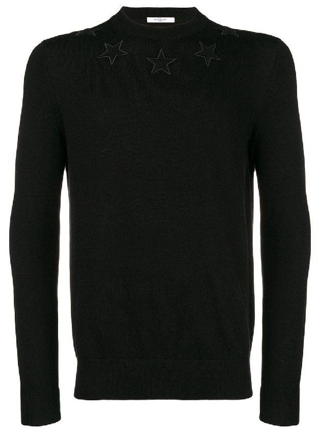 star patch knit top black - GIVENCHY - BALAAN 1