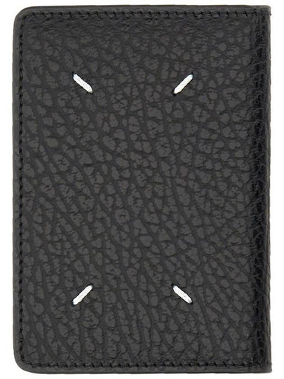 Bovine Leather Card Wallet Black - MAISON MARGIELA - BALAAN 2