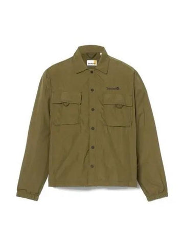 Men's Water Repellant Shirt Jacket Khaki - TIMBERLAND - BALAAN 1