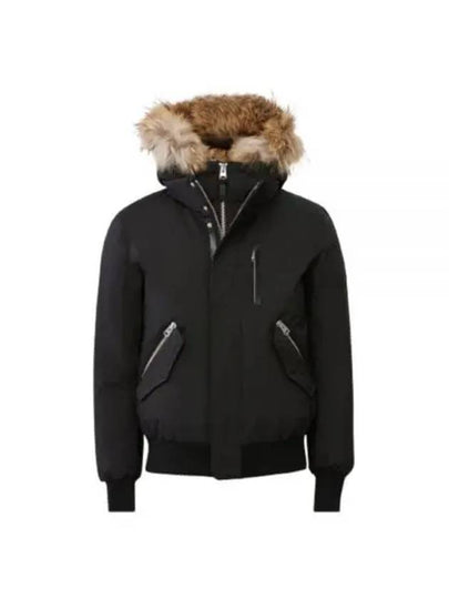 Dixon Nordic Tech Down Natural Fur Bomber Jacket Black - MACKAGE - BALAAN 2