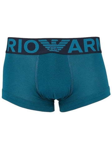 Men's Logo Trunk Briefs Blue - EMPORIO ARMANI - BALAAN 1