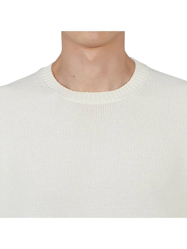 Men's Crew Neck Wool Knit Top Latte - DRUMOHR - BALAAN 7