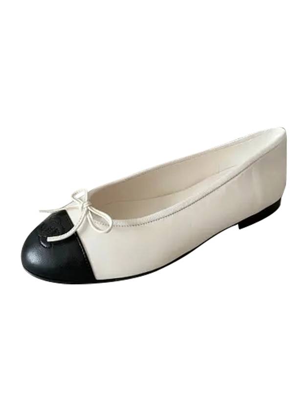 Two Tone Lambskin Ballerina Black White - CHANEL - BALAAN 1