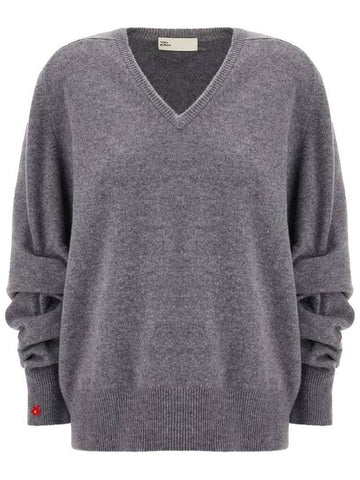 Tory Burch Wool V-Neck Sweater - TORY BURCH - BALAAN 1