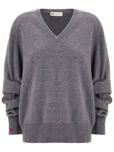 Tory Burch Wool V-Neck Sweater - TORY BURCH - BALAAN 1