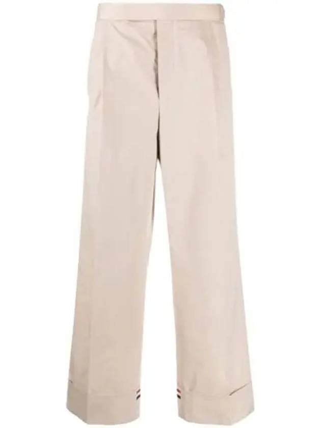 Typewriter Fit 5 Slacks Beige - THOM BROWNE - BALAAN 2