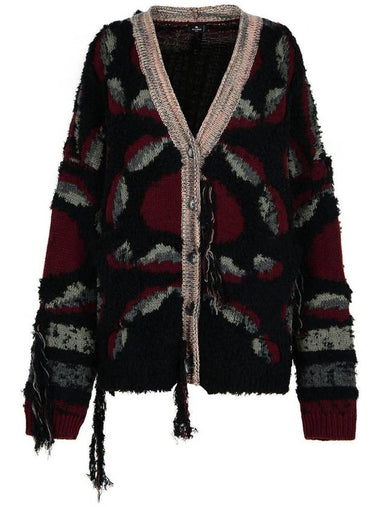 Etro Black Wool Cardigan - ETRO - BALAAN 1