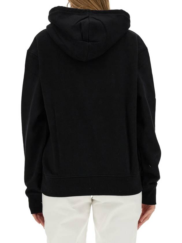 Le Brode Embroidered Logo Cotton Hoodie Black - JACQUEMUS - BALAAN 5