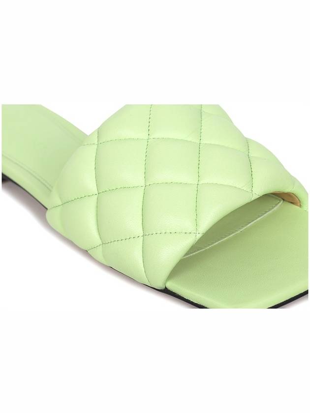 Padded Quilted Slippers Green - BOTTEGA VENETA - BALAAN 7