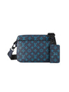 Trio Monogram Leather Messenger Bag Navy - LOUIS VUITTON - BALAAN 1