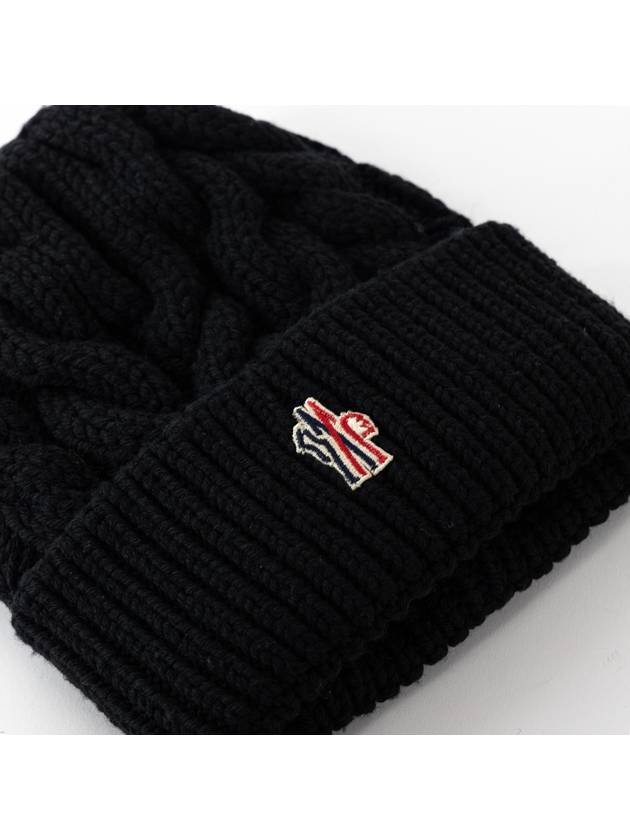 Twist beanie black BLACKH2 098 3B00009 M1172 999 - MONCLER - BALAAN 2