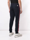 Men's Side Stripe Track Pants Navy - MONCLER - BALAAN.