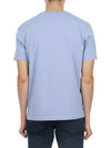 Chillax Fox Patch Regular Short Sleeve T-Shirt Blue - MAISON KITSUNE - BALAAN 5