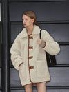 REVERSIBLE MUSTANG COLLOR COAT CAMEL BROWN - ANOETIC - BALAAN 7