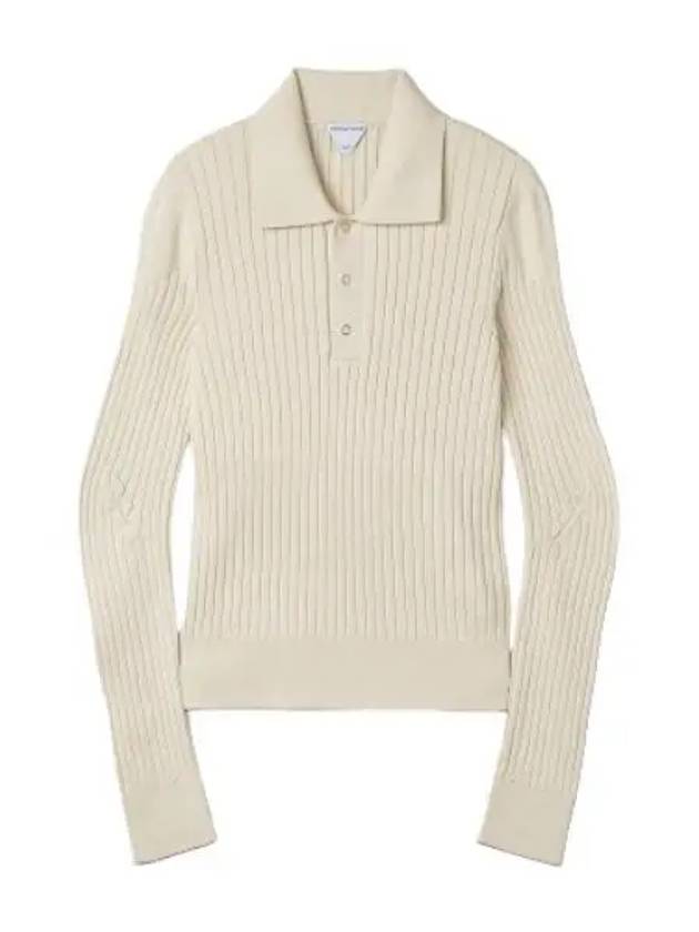 polo knit white - BOTTEGA VENETA - BALAAN 1